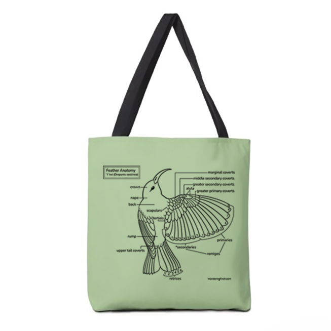 Feather Diagram Tote Bag