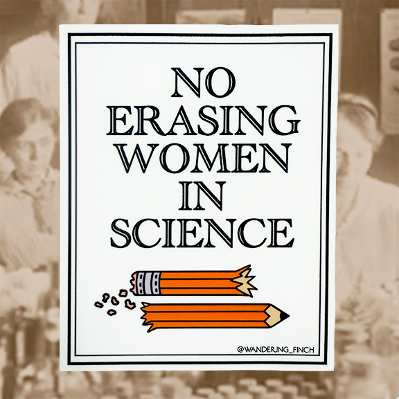 No Erasing Women Sticker