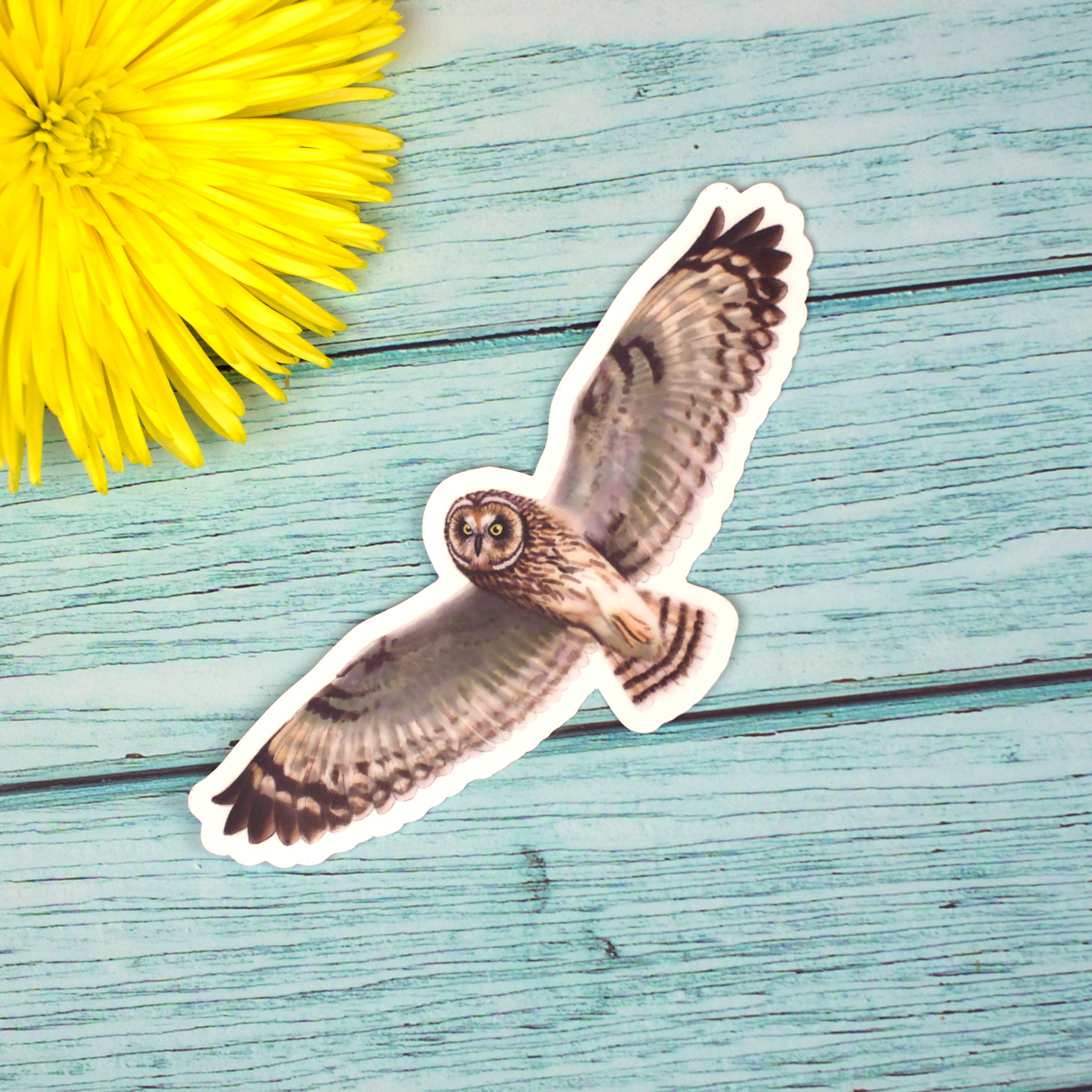 Soaring Pueo Sticker
